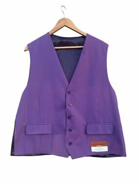 Steve Harvey Purple Men's Vest 44/38 Regular NEW